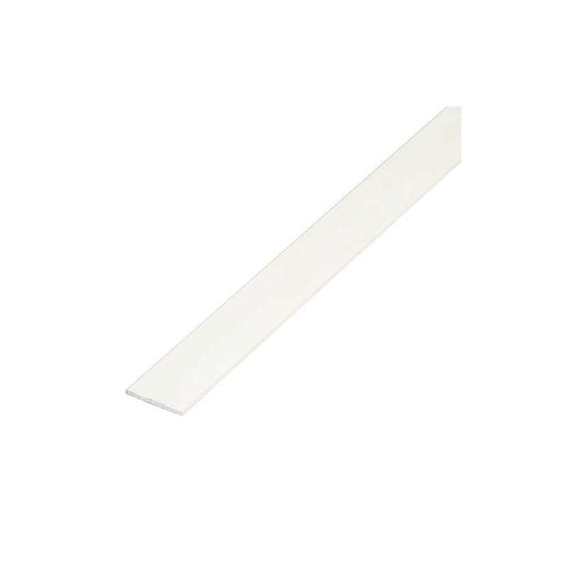 Płaskownik 15x3-2,5M aluminiowy biały