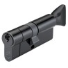 Wkładka z gałką do drzwi 80mm G40/40 czarna mod. V5