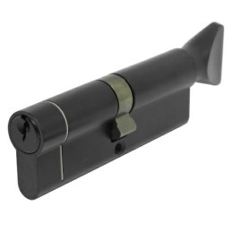 Wkładka z gałką do drzwi 90mm G45/45 czarna mod. V5