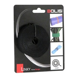 Taśma do wiązania LINKY 3m organizer      rzep pojedynczy czarny