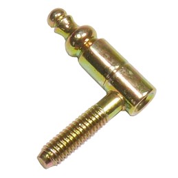Zawias wkręcany fi. 9mm Część żeńska ocynk żółty mod.50 (w całości 9x66mm)