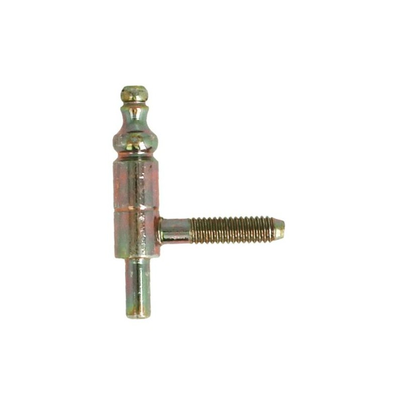 Zawias wkręcany fi. 9mm Część męska ocynk żółty mod.50 (w całości 9x66mm)