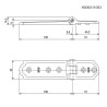 Zawias 100x51x35 czarny