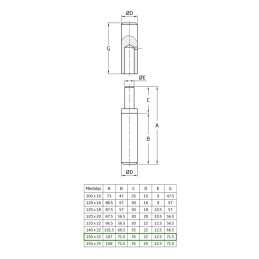 Zawias 5-150x22 do spawania surowy