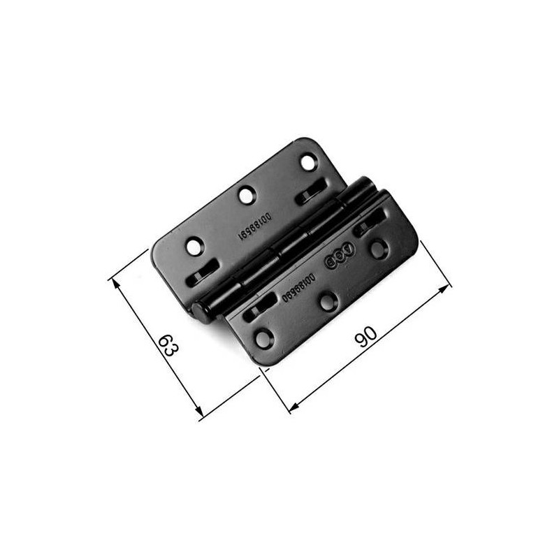 Zawias czarny 63x90