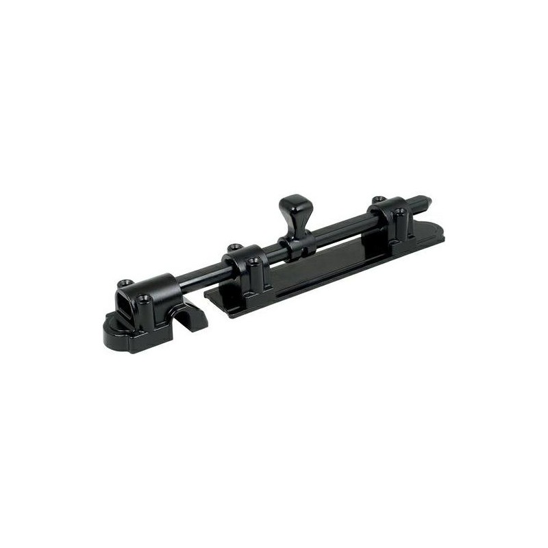 Zasuwa okiennicy horyzontalna z zaczepem 225mm czarna