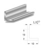 Profil kątowy 10x10mm dł. 2,5m aluminiowy surowy