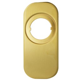 Podkładka pod szyld antywłamaniowy 165x75mm mosiądz satyna mod.10