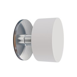 Odbój drzwiowy samoprzylepny 40mm INOX - biały mod.305 DIS