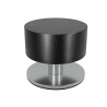 Odbój drzwiowy samoprzylepny 40mm INOX - czarny mod.305 DIS