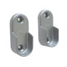 Wspornik uchwyt drążka ubraniowego 30x15mm srebrny 2szt mod.7
