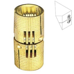 Zawias cylindryczny ukryty fi. 18mm mosiężny mod. 1020