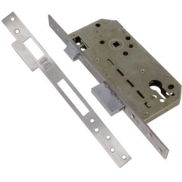 Zamek na wkładkę 85/50 czoło 23x270mm inox mod. 200 BASE DIS
