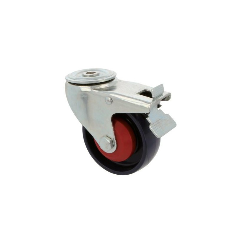 Kółko nylonowe 100mm z otworem 12,5mm hamulec 250kg mod. 2554