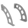 Wspornik półki stalowy srebrny 190x180mm mod. BOOMERANG 20 2szt. rysy lekko porysowany