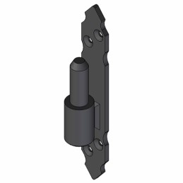 Trzpień zawiasu fi.14 odsadzenie 16mm ozdobny czarny mod. 8010 DIS