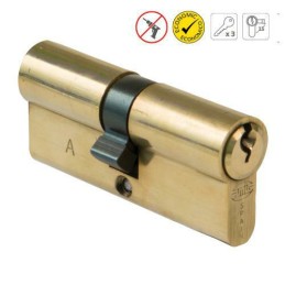 Wkładka drzwiowa 90mm 40/50 mosiężna lakierowana zabierak 13mm mod. 9510