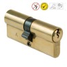 Wkładka drzwiowa 90mm 40/50 mosiężna lakierowana zabierak 13mm mod. 9510