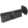 Wkładka drzwiowa 90mm czarna z gałką G55/35 mod.600