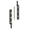 Zawias meblowy 95x54mm czarny 2szt. mod. 557