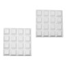 Ochraniacz mebli 412-14x14mm biały 32szt  DIS