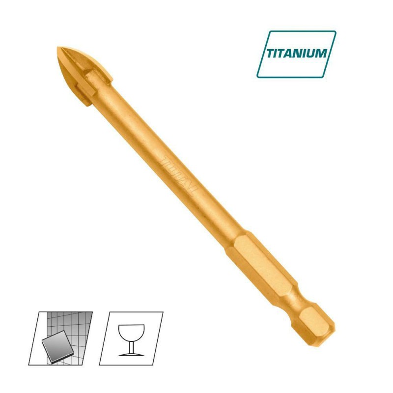 Wiertło do szkła i płytek ceramicznych 5x74mm mod. TACG210512 (D) TOTAL