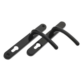 Klamka Balmoral na wkładkę 92mm czarna szyld 243x32x11mm