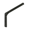 Wspornik półki stalowy czarny 350x250mm mod. 2