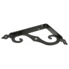 Wspornik półki ornamentalny czarny 190x250 mm mod.2