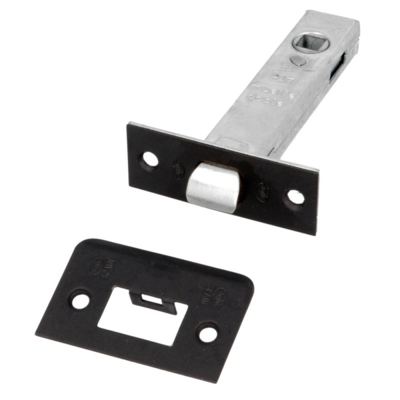 Zamek oszczędnościowy 70mm czarny mod.12 czoło 25x67mm