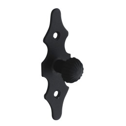 Gałka z szyldem czarna 92x30x1,5mm meblowa mod. 101 DIS