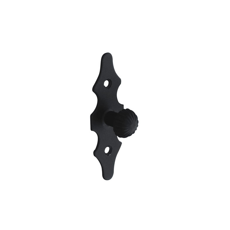 Gałka z szyldem czarna 92x30x1,5mm meblowa mod. 101 DIS