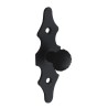 Gałka z szyldem czarna 92x30x1,5mm meblowa mod. 101 DIS