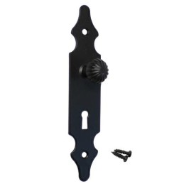 Gałka z szyldem czarna na klucz 146x30mm mod. 102 DIS