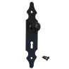 Gałka z szyldem czarna na klucz 146x30mm mod. 102 DIS