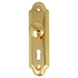Gałka z szyldem mosiężna na klucz 125x34mm mod. 25