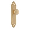Gałka z szyldem mosiężna 125x34mm mod. 29