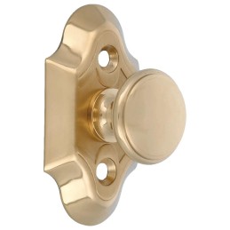 Gałka z szyldem mosiężna 60x34mm meblowa mod. 31