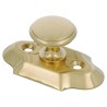 Gałka z szyldem mosiężna 60x34mm meblowa mod. 31