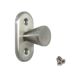 Gałka 25mm z szyldem 62x30mm inox mod.42