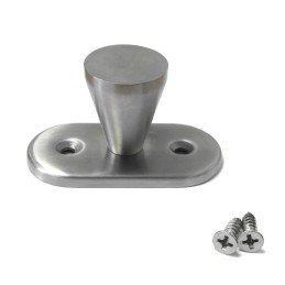 Gałka 25mm z szyldem 62x30mm inox mod.42