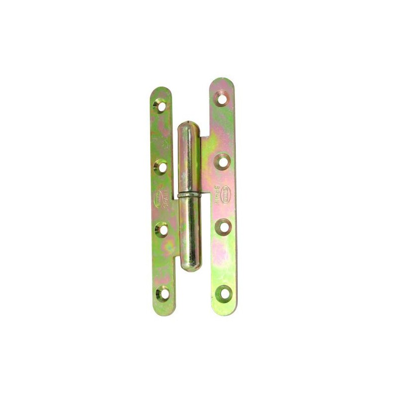 Zawias do drzwi 140x55mm stal żółty ocynk rozłączny PRAWY (pl) mod. 505
