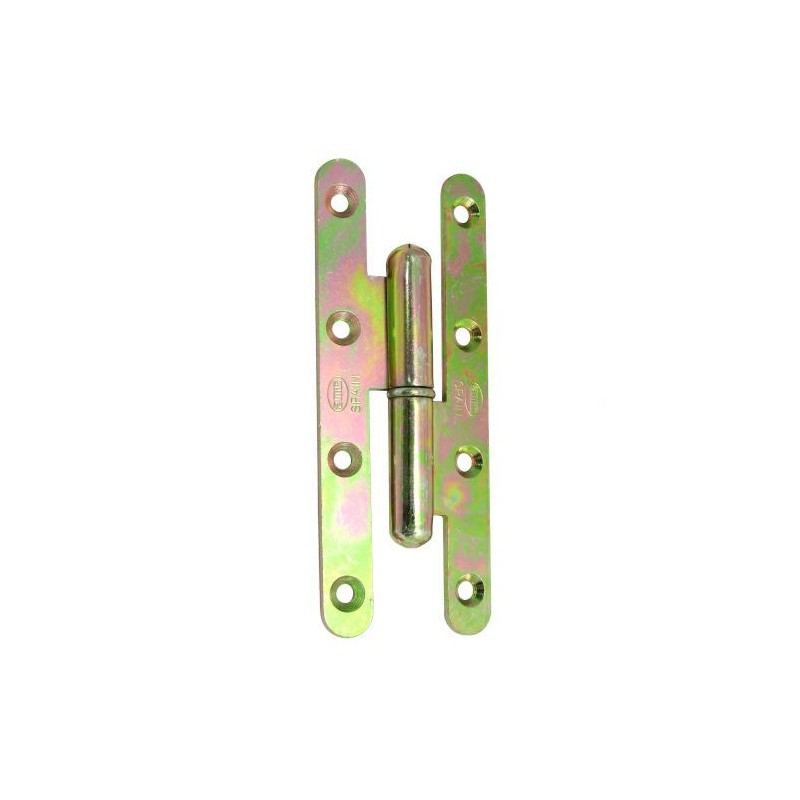 Zawias do drzwi 140x55mm stal żółty ocynk rozłączny LEWY (pl) mod. 505