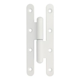 Zawias do drzwi 140x55mm stal biały rozłączny LEWY (pl) mod. 505