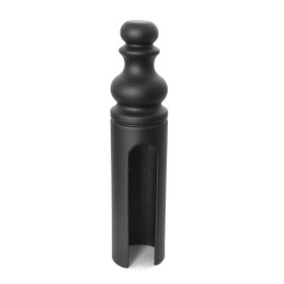 Osłonka do zawiasu wkręcanego fi. 14mm czarna matowa ozdobna mod. 3154
