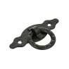 Uchwyt meblowy z kółkiem 80x30x1,5mm czarny mod.1000