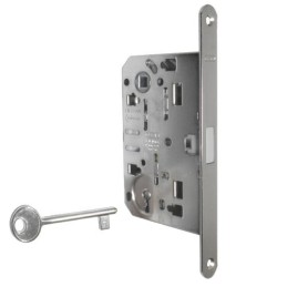 Zamek magnetyczny na klucz 90/60 niklowany F18 Mediana POLARIS 2XT