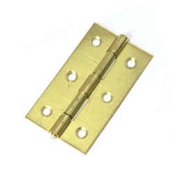 Zawias meblowy 75x42mm stalowy mosiądzowany mod. 5005