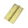 Zawias meblowy 75x42mm stalowy mosiądzowany mod. 5005