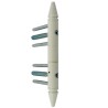 Zawias wkręcany stalowy 14x139mm biały ozdobny stożek